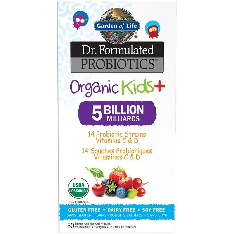 Dr. Formulated Probiotic Organic Kids+, 30 Chewables