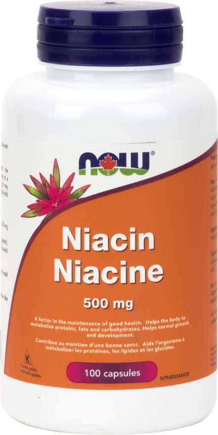 Niacin 500mg, 100 Capsules