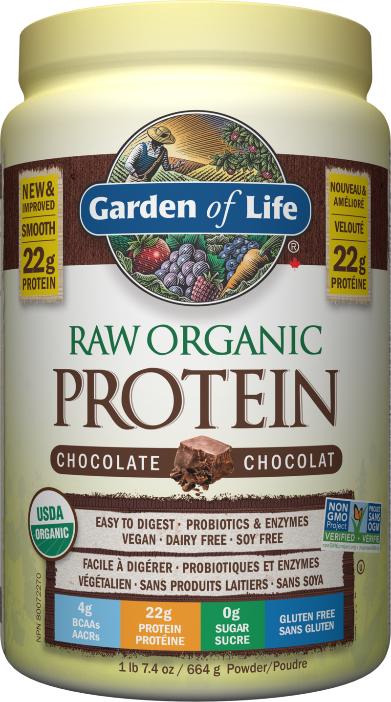 Raw Organic Protein, Chocolate 664g