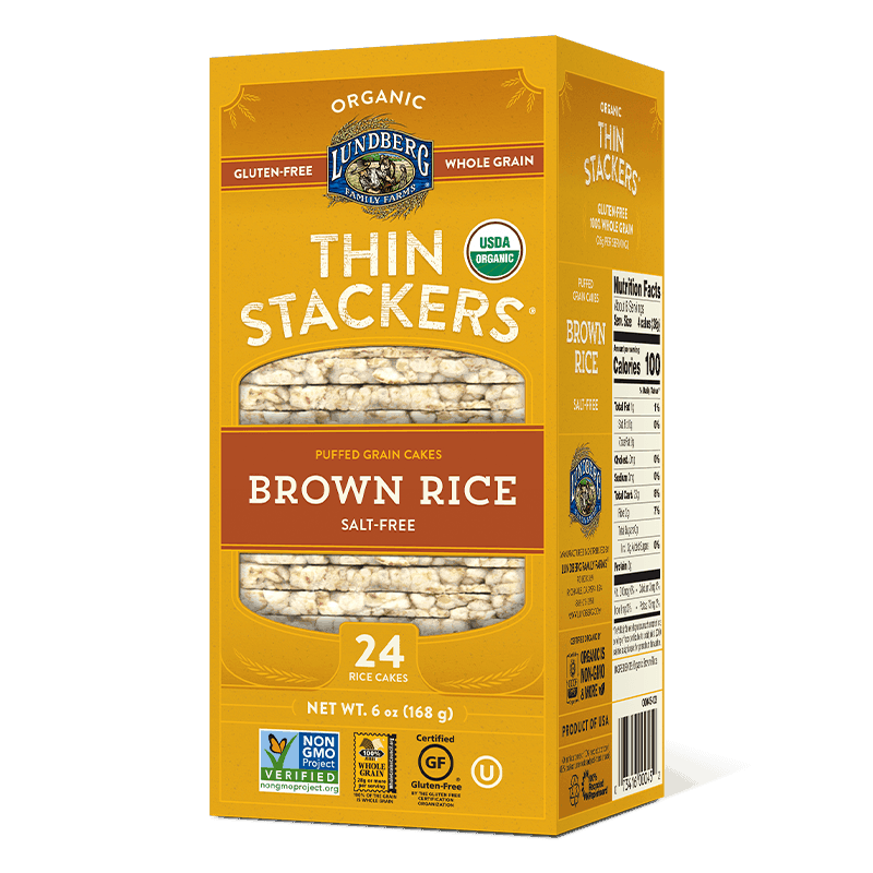 Thin Stackers Rice Cakes, Unsalted