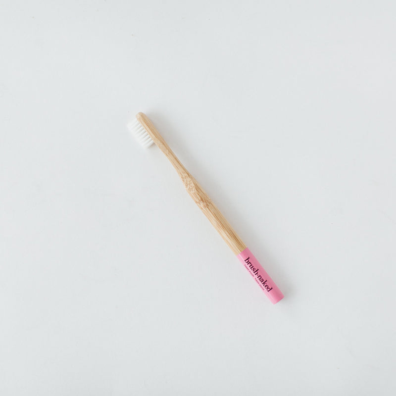 Adult Soft Nylon Bristle Toothbrush - PInk