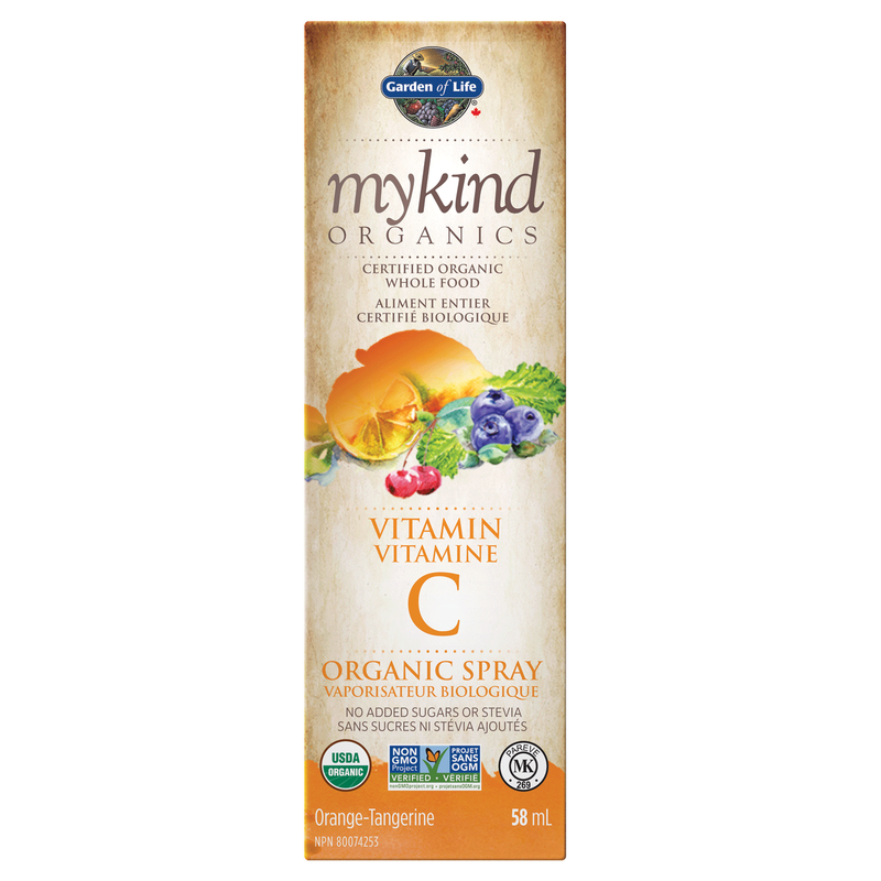 Vitamin C Organic Spray, Orange Tangerine 58mL