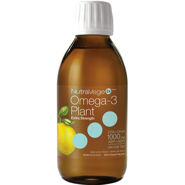 NutraVege - Omega-3 Extra Strength, Lemon 200mL