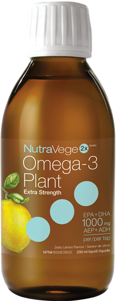 NutraVege - Omega-3 Extra Strength, Lemon 200mL