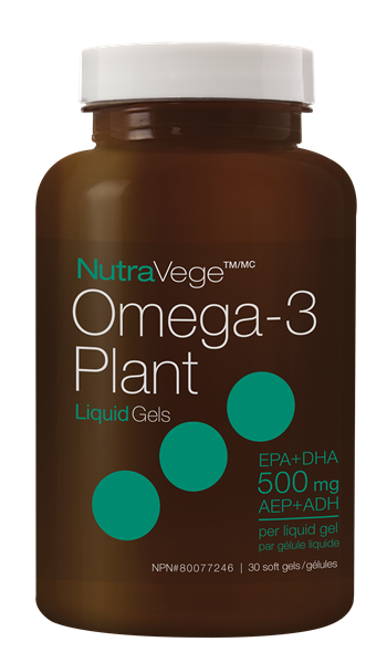 NutraVege - Omega-3, 30 Softgels