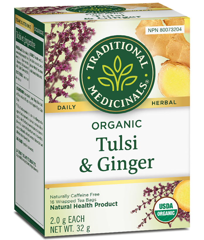 Organic Tulsi with Ginger Tea