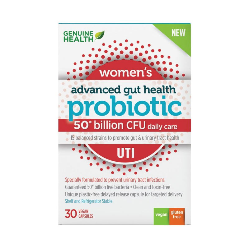 Advanced Gut Health Probiotic, Women's UTI, 30 Capsules