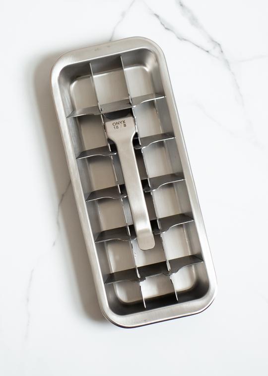 Stainless Steel 2-Piece Ice Cube Tray