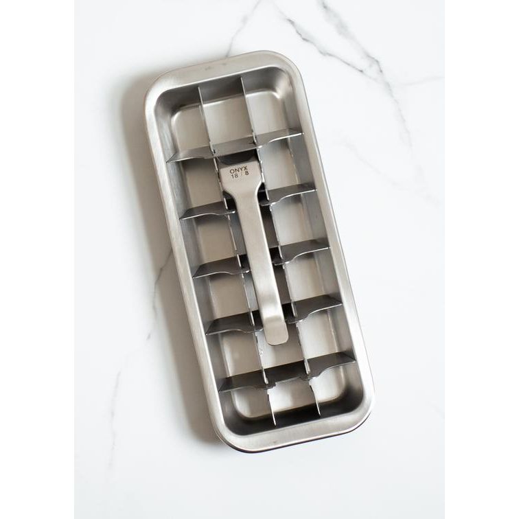 Stainless Steel 2-Piece Ice Cube Tray