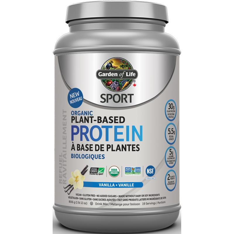 Sport Organic Plant Based Protein, Vanilla 806g