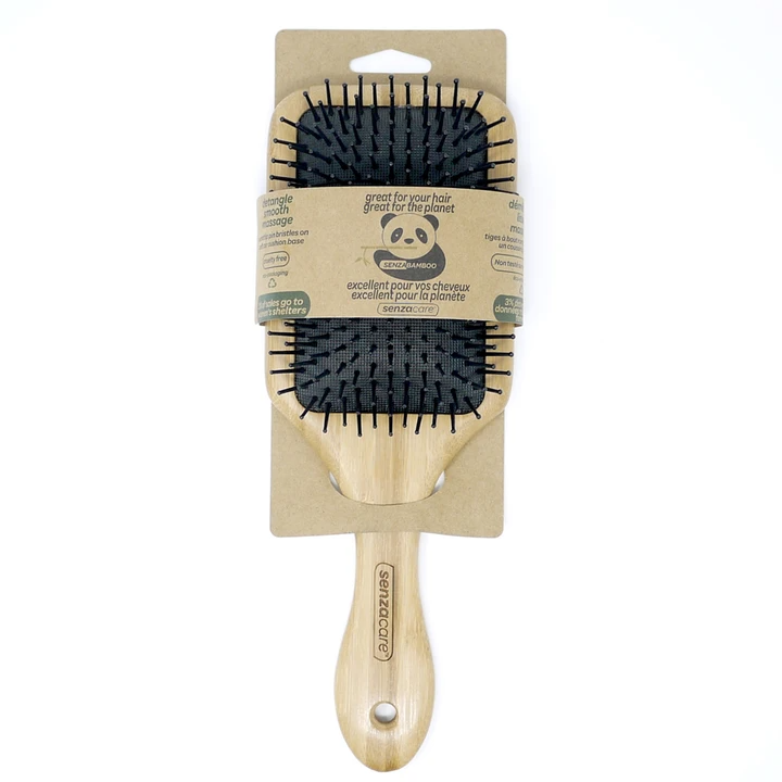 Large Bamboo Paddle Hairbrush