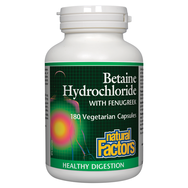 NF BETAINE HCL W/FENUGREEK 180