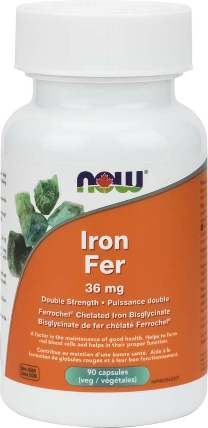 Iron Bisglycinate 36mg, 90 Capsules