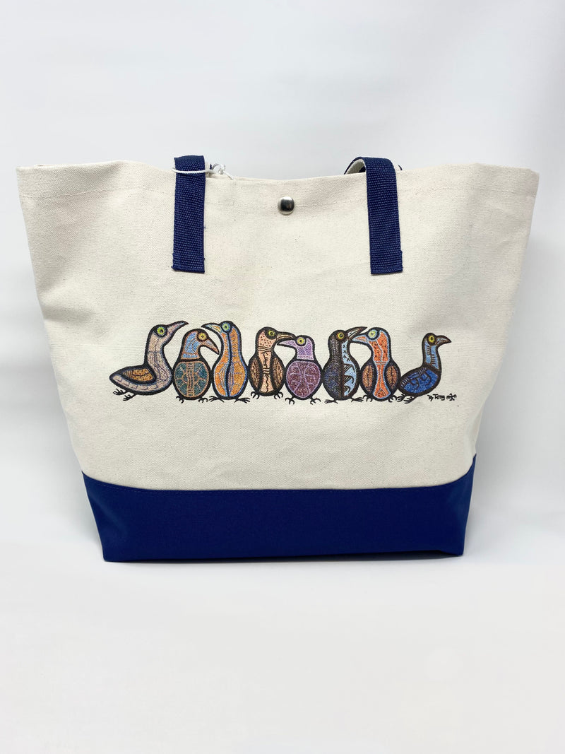 "Conversation" Canvas Market Tote