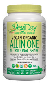 Vegan Organic All In One Nutritional Shake, Unflavoured 720g
