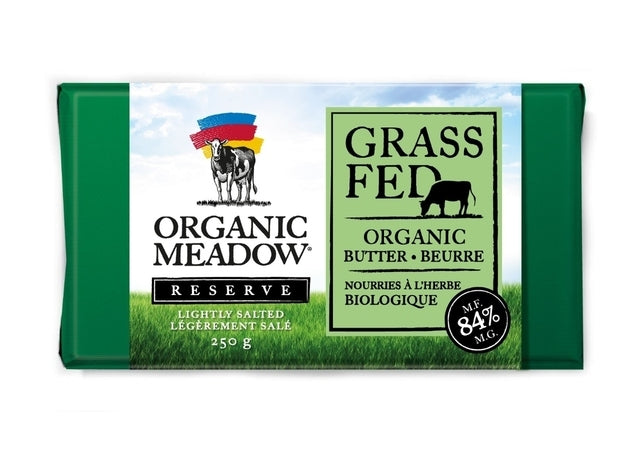 Organic Grass Fed Lightly Salted Butter, 250g