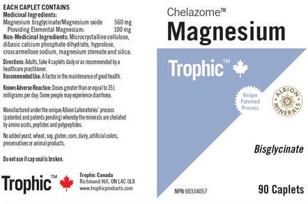 Magnesium Chelazome, 90 Caplets