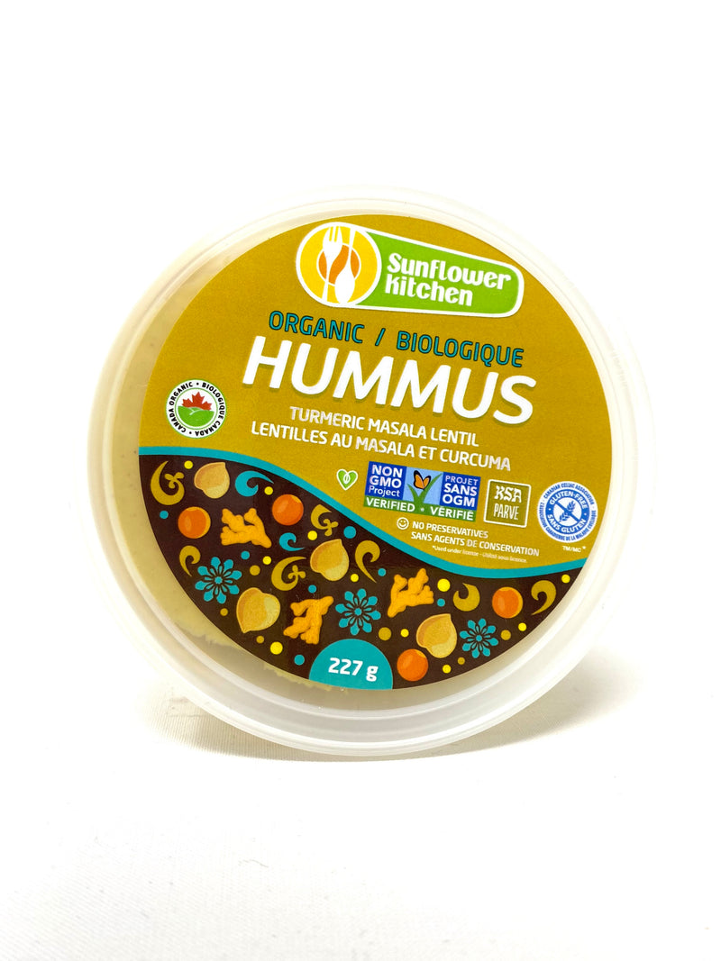 Organic Turmeric Masala Lentil Hummus, 227g