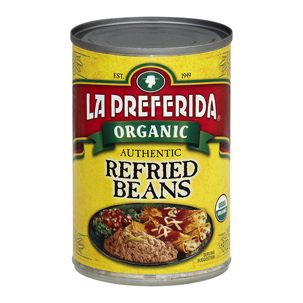 Organic Refried Pinto Beans, 398mL