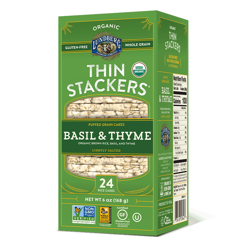 Thin Stackers Rice Cakes, Herb