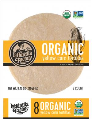 Organic Yellow Corn Tortillas, 8 pack