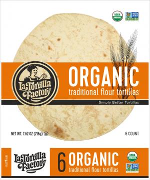 Organic Traditional Flour Tortillas, 6 pack