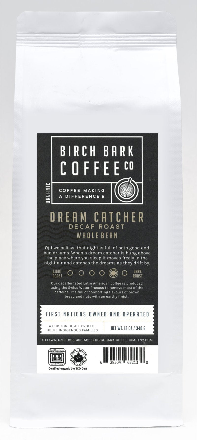 Dream Catcher Decaf Medium/Dark Roast, Whole Bean 340g