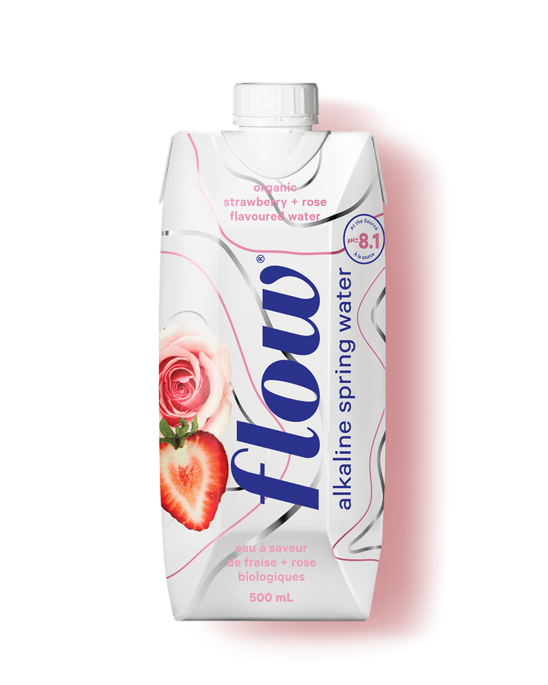 Strawberry & Rose Flavoured Water, 500mL