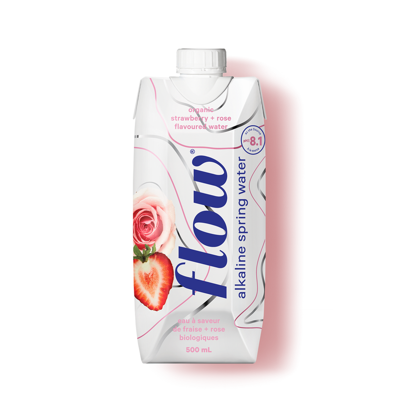 Strawberry & Rose Flavoured Water, 500mL