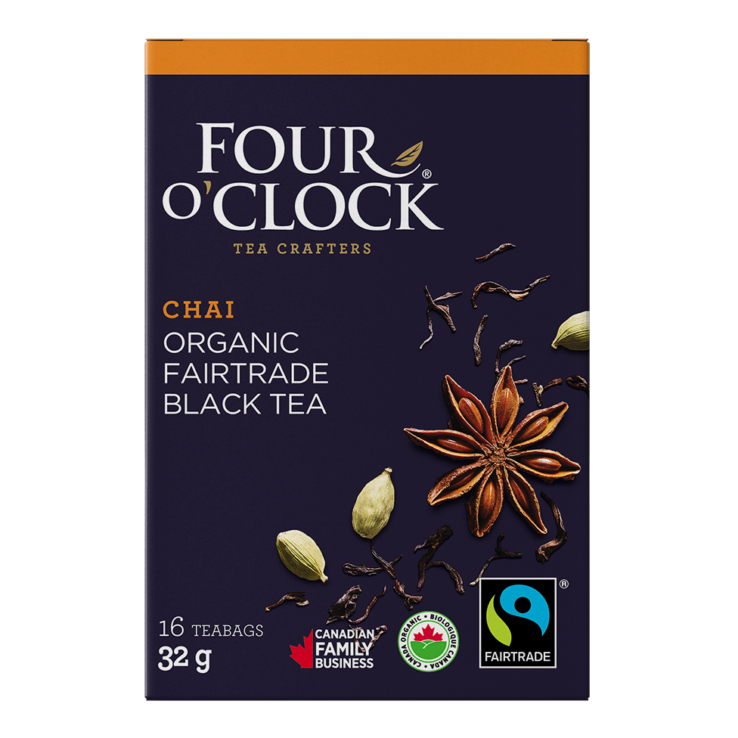 Organic Chai Black Tea, 16 Tea Bags