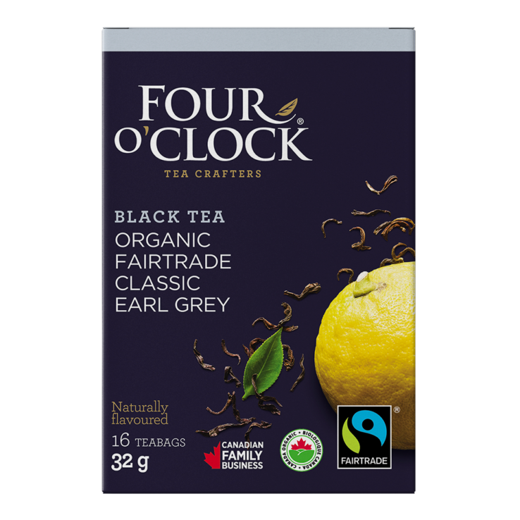 Organic Earl Grey Black Tea, 16 Tea Bags