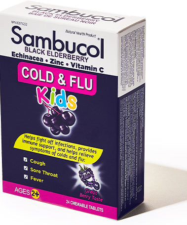 Cold & Flu Kids, 24 Chewable Tablets