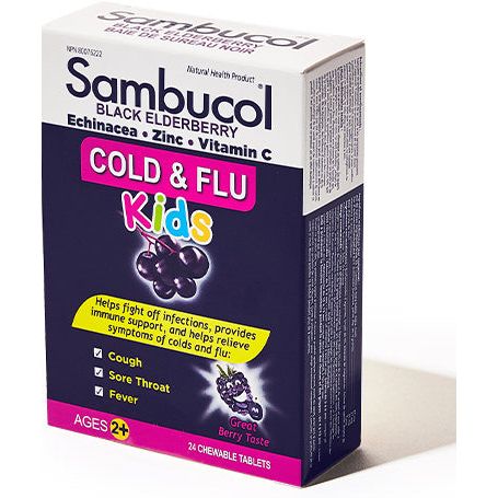 Cold & Flu Kids, 24 Chewable Tablets