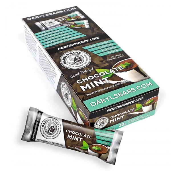 Chocolate Mint Protein Bar, Box of 12 bars