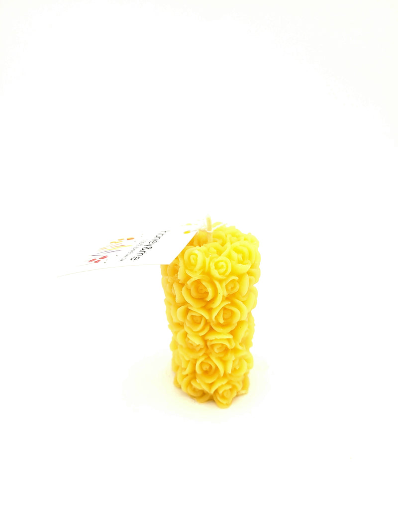 Beeswax Candle, Rose Tall