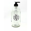 Clear Pump Bottle, 500mL