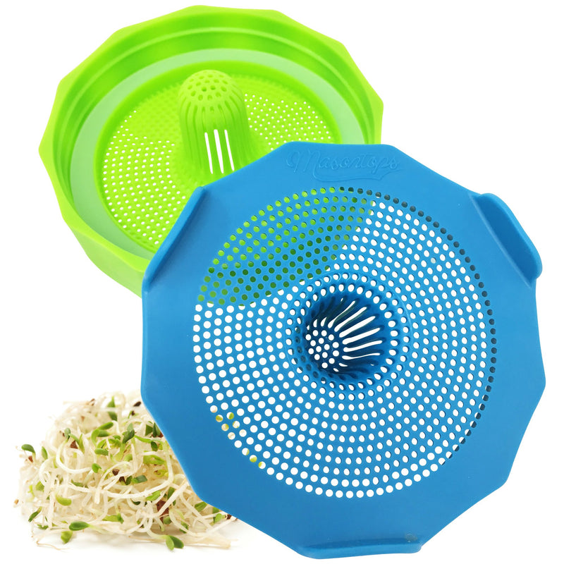 Bean Screen Sprouting Lids, 2pk