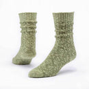 Organic Cotton Ragg Socks, Olive Medium
