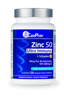 Zinc 50 Ultra Immune + Vitamin C, 120 Capsules
