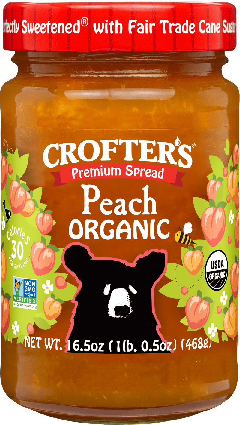 Organic Peach Premium Spread, 383mL