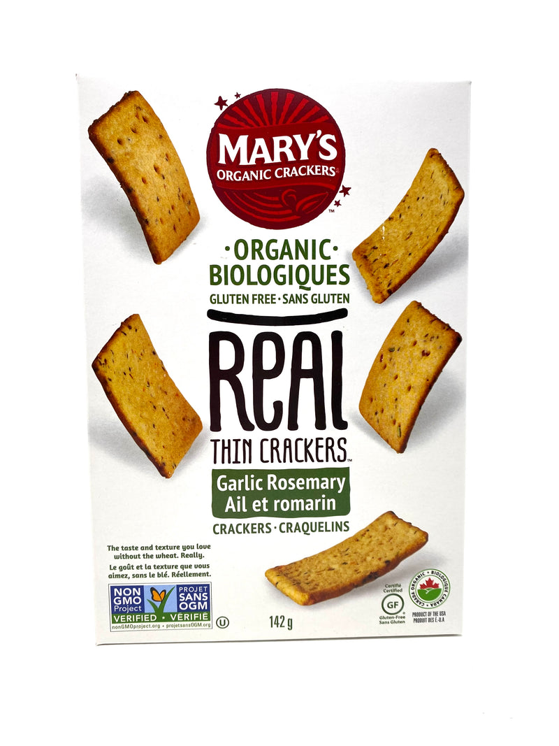 Real Thin Crackers, Garlic Rosemary 142g