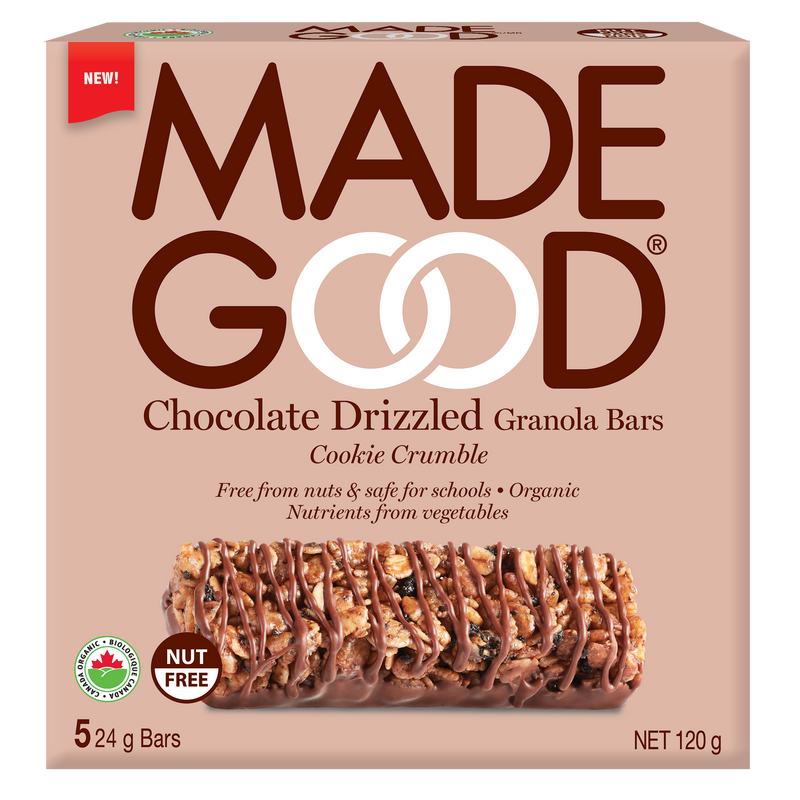 Chocolate Drizzled Granola Bars, Cookie Crumble 5x24g