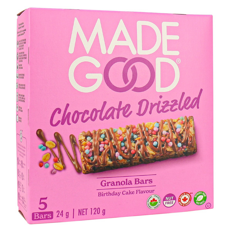 Chocolate Drizzled Granola Bars, Birthday Cake 5x24g