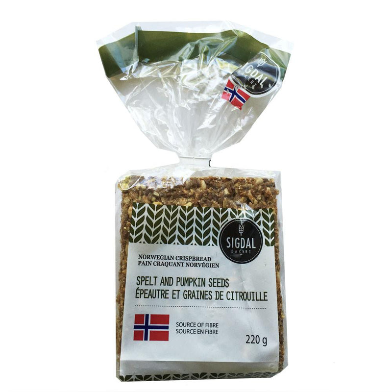 Norwegian Crispbread, Spelt & Pumpkin Seeds 235g