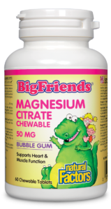 Big Friends Magnesium Citrate 50mg, 60 Chewable Tablets