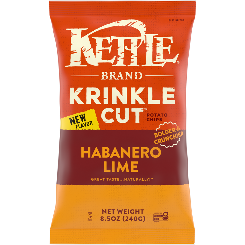 Krinkle Cut Potato Chips, Habanero & Lime