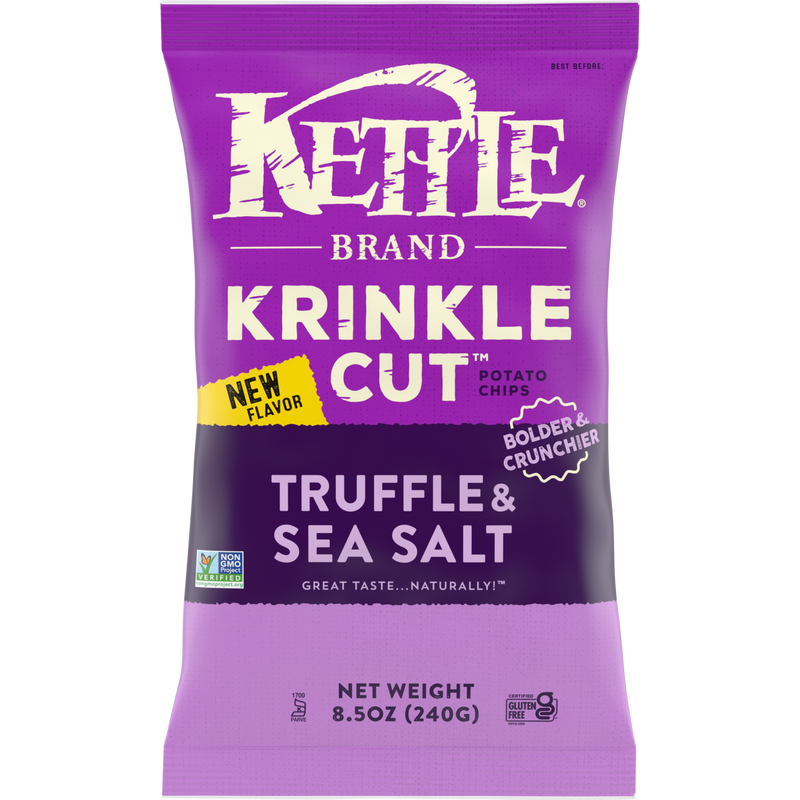 Krinkle Cut Potato Chips, Truffle & Sea Salt
