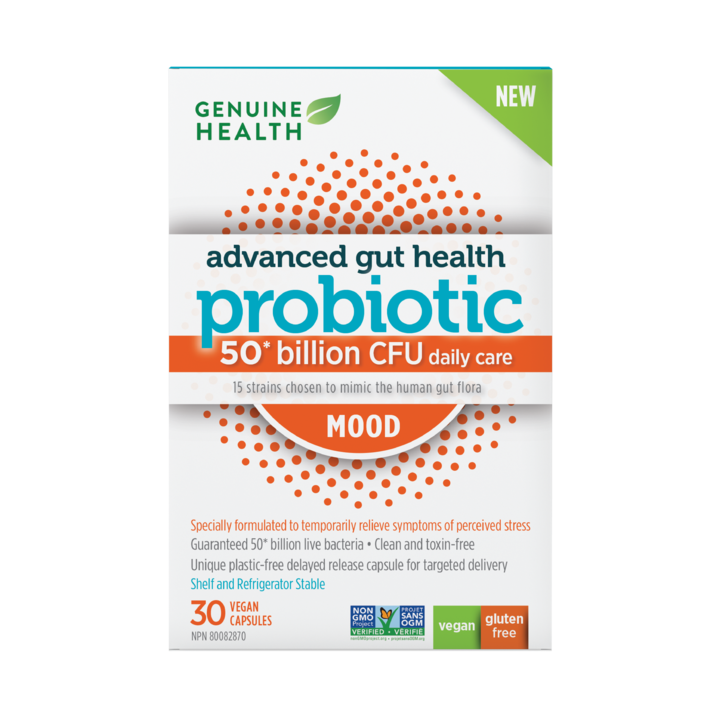 Advanced Gut Health Probiotic, Mood 30 Capsules