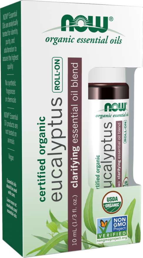 Organic Eucalyptus Essential Oil Blend, Roll-On 10mL