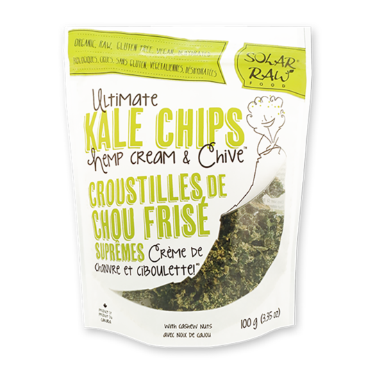 Ultimate Kale Chips, Hemp Cream & Chive 100g